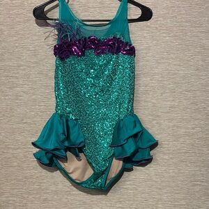 Weissman Sparkling Teal and Purple Dance Costume